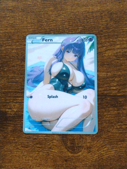 Beautiful Waifu Card - Fern Swim - Goddess ACG Custom DIY Fan Art Card - Image 1