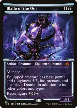 MTG Magic the Gathering Blade of the Oni (377/606) Kamigawa Neon Dynasty NM - Image 1