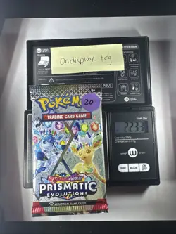 22.33g Prismatic Evolutions Pokemon Booster Pack New Sealed - Image 1