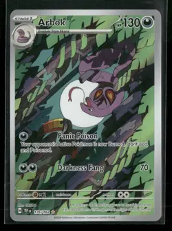 Pokemon Card Arbok 176/162 Holo Illustration Rare Temporal Forces TCG NM - Image 1