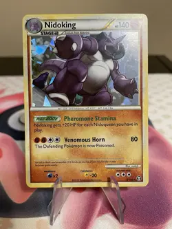 Nidoking Cracked Ice Holo Rare Triumphant 6/102 Pokemon TCG NM - Image 1