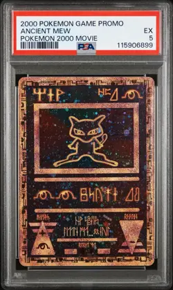 2000 Pokemon Ancient Mew PSA 5 EX Promo Movie Game Holo Vintage Card - Image 1