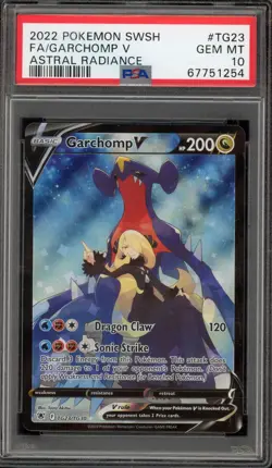 Pokemon Garchomp V Astral Radiance Trainer Gallery Full Art #TG23 PSA 10 - Image 1