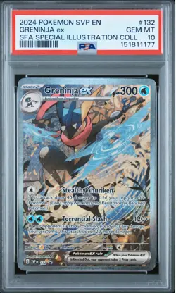 2024 POKEMON SVP EN-SV BLACK STAR PROMO #132 GRENINJA EX PSA 10 - Image 1