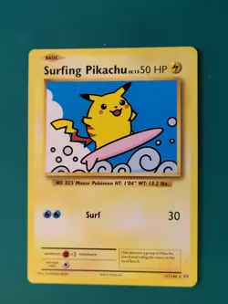 Surfing Pikachu 111/108 Non Holo from Pokemon Evolutions LP - Image 1