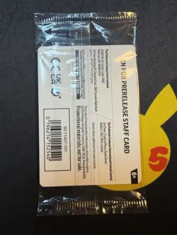 Pokemon Perfect Order STAFF Prerelease Promo - Sealed Set - Additional Gold Ink - Image 3