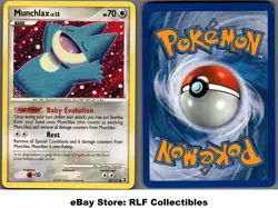 2009 Pokemon, Platinum Rising Rivals, #69/111 Munchlax, Common - Image 1