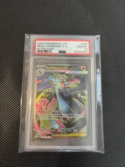 2025 Pokemon Phantasmal Flames Mega Charizard X ex Ultra Rare #109/094 PSA 10 - Image 1