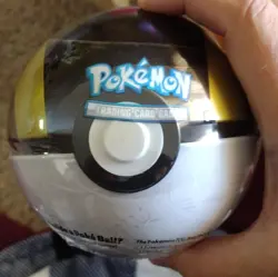 Pokemon TCG D21 2020 Poke Ball Tin Ultra Ball Brand New & Sealed 3 Booster Packs - Image 1