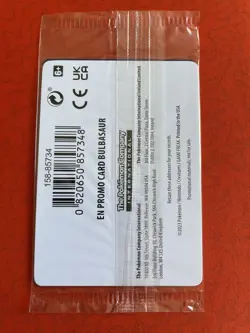 Bulbasaur Pokemon TCG Scarlet & Violet 151 Best Buy Stamped Promo Sealed 001/165 - Image 2