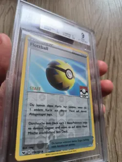 Flottball STAFF- 179/202 Sword & Shield Pokemon Reverse Holo League Cup BGS 9 - Image 2