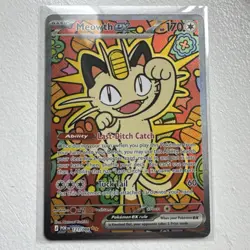 Meowth ex SAR 121/088 Perfect Order English Pokemon Full Art NM Pack Fresh - Image 1