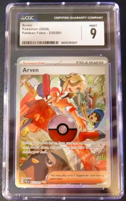 ARVEN #235/091 CGC 9 Mint • 2024 Pokemon Paldean Fates Special Illustration Rare - Image 1