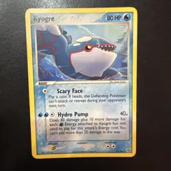 Pokemon Emerald Kyogre #15/106 Moderately Played - Image 1