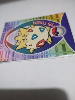 Mint/Nm Topps Pokemon Johto Series 1 Sticker Chase Card Togepi Glossy 20 of 62 - Image 2