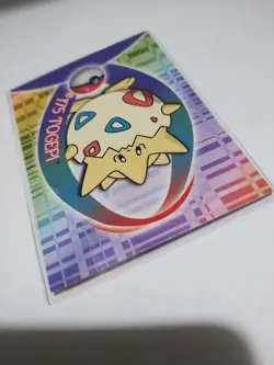 Mint/Nm Topps Pokemon Johto Series 1 Sticker Chase Card Togepi Glossy 20 of 62 - Image 3