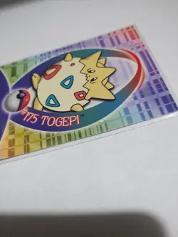 Mint/Nm Topps Pokemon Johto Series 1 Sticker Chase Card Togepi Glossy 20 of 62 - Image 4