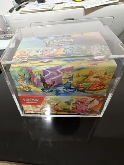 Pokemon Prismatic Evolutions Mini Tin Display Box Sealed With Acrylic Case - Image 1