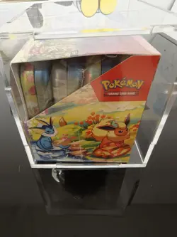 Pokemon Prismatic Evolutions Mini Tin Display Box Sealed With Acrylic Case - Image 4