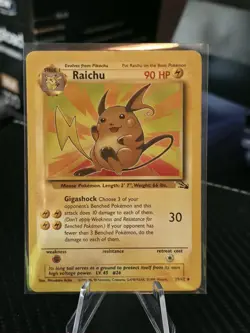 1999 Pokemon Fossil Raichu 29/62 Rare Non-Holo - Vintage WotC - NM/LP - Image 3