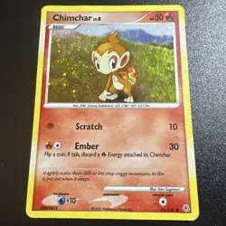 Pokemon TCG Chimchar 76/130 Cosmos Holo Diamond & Pearl Base HP/MP - Image 1
