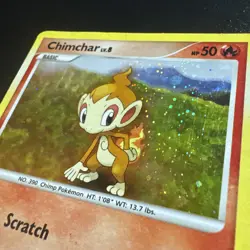 Pokemon TCG Chimchar 76/130 Cosmos Holo Diamond & Pearl Base HP/MP - Image 3