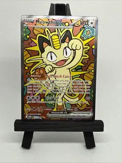 Meowth ex 121/088 Special Illustration Rare - Perfect Order SIR Pokemon NM - Image 2