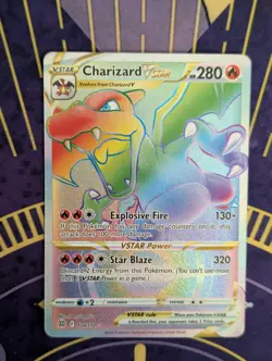 Pokemon TCG Charizard VSTAR 174/172 Rainbow NM - Image 1