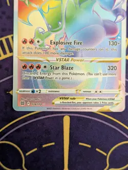 Pokemon TCG Charizard VSTAR 174/172 Rainbow NM - Image 2