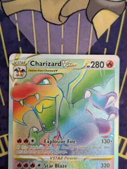 Pokemon TCG Charizard VSTAR 174/172 Rainbow NM - Image 3