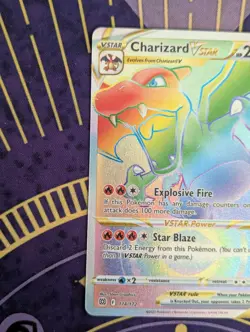 Pokemon TCG Charizard VSTAR 174/172 Rainbow NM - Image 5