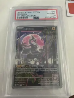 Pokemon Miraidon SVP013 Scarlet & Violet Base ETB Black Star Promo PSA 10 - Image 1