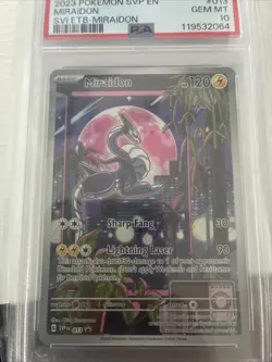 Pokemon Miraidon SVP013 Scarlet & Violet Base ETB Black Star Promo PSA 10 - Image 3
