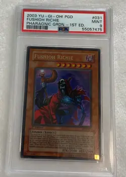 2003 Yu-Gi-Oh! Fushioh Richie 1st Edition Ultra Rare PGD-031 PSA-9 - Image 2