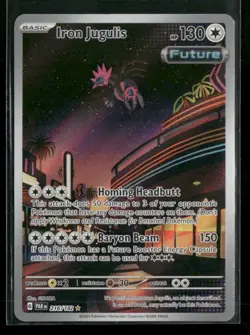 Pokemon Card Iron Jugulis 216/182 Holo Illustration Rare Paradox Rift TCG NM - Image 1