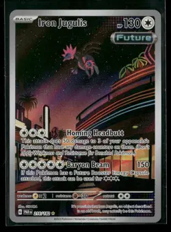 Pokemon Card Iron Jugulis 216/182 Holo Illustration Rare Paradox Rift TCG NM - Image 3