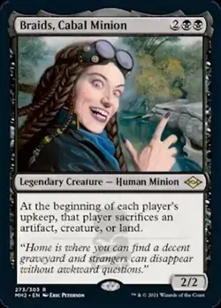 Braids, Cabal Minion - Near Mint MTG Modern Horizons 2 - Image 1