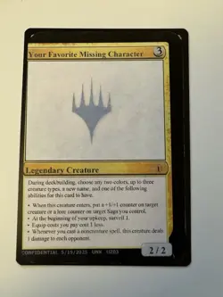 Your Favorite Missing Character GenCon 2025 Unknown Event Playtest MTG Magic - Image 1