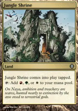 Jungle Shrine - Medium Play MTG Shards of Alara - Image 1