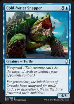 Cold-Water Snapper -Foil Near Mint MTG Dominaria - Image 1