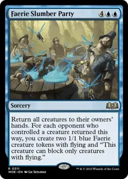 Faerie Slumber Party -Foil Near Mint MTG Wilds of Eldraine - Image 1