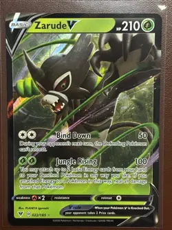 Pokemon TCG - Zarude V - 022/185 - Ultra Rare Card - NM/M - Image 1