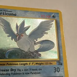 1999 Fossil Articuno Holo Rare Card #2/62 - Image 4