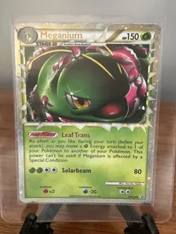 Meganium Prime HGSS08 Holo Promo Pokemon Card Heartgold & Soulsilver LP 2010 - Image 1