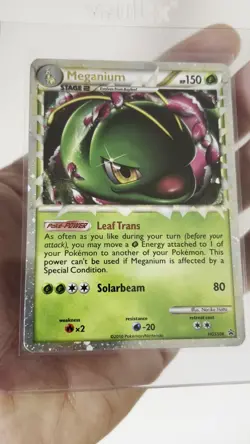 Meganium Prime HGSS08 Holo Promo Pokemon Card Heartgold & Soulsilver LP 2010 - Image 2