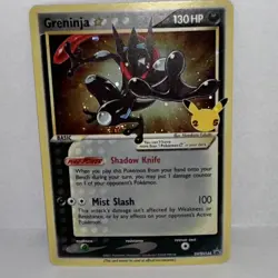 Pokemon Greninja SWSH144 Celebrations Black Star Promo Holo Pokemon Card w/SWIRL - Image 3