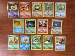 Lot of 14 Vintage Pokemon Cards - Image 1