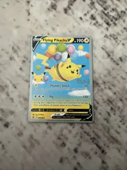 Flying Pikachu V - 006/025 - Pokemon Celebrations Sword Shield Rare Card NM - Image 1