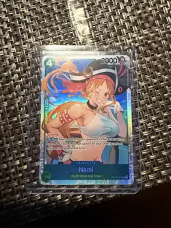 One Piece CCG Nami OP14-031 Blocker Holo 2000 Power Character Card - Image 1