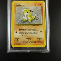 PSA 9 Sandshrew 62/102 Pokemon Base Set 1999 Non Holo Graded Card - Image 3